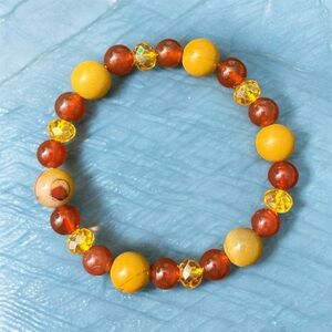 Women’s Mookaite Crystal Beaded Bracelet